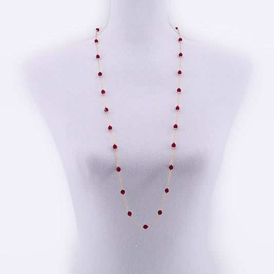 Colliers et bracelet Solfève Deep Ruby Or