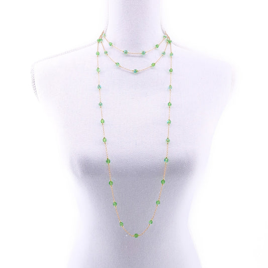 Colliers et bracelet Solfève Happy Green Or